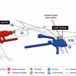 Gatwick Airport Terminals Map. Plymouth Airport Transfers to Gatwick Airport Terminals Map. Pickup and Drop off points